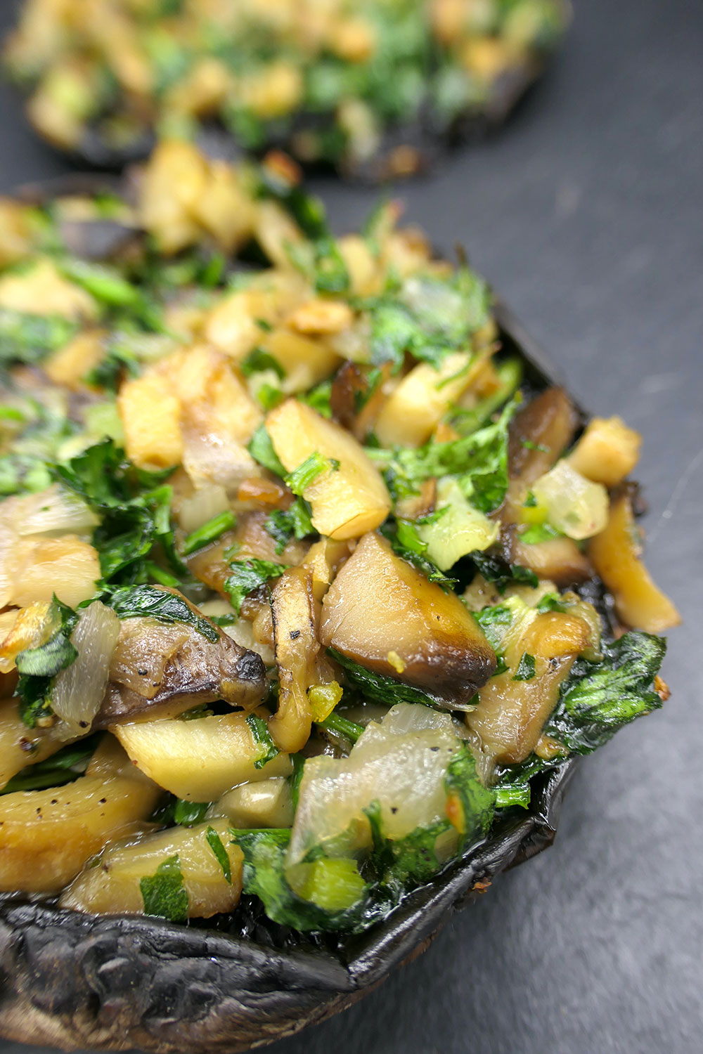 Portobellos farcis à l’angevine soil food